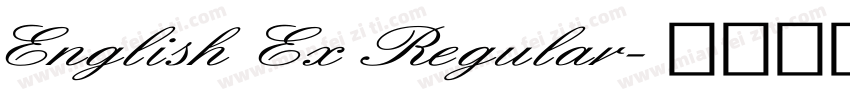 English Ex Regular字体转换